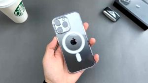 Cocok Untuk iPhone 11 13 12 mini transparent phone case 14 15 Pro MAX XR XS MAX 7Plus 8Plus SE 7 8 6 6 S Plus 2023 iPhone MAGNETIC Case Silikon Tahan Benturan