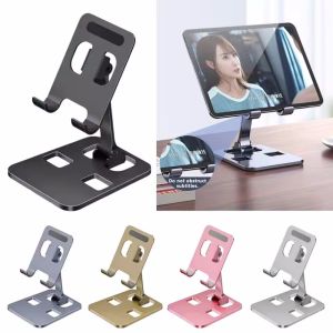 Universal All Aluminum Alloy Portable Tablet Holder For iPad Holder Tablet Stand Mount Adjustable Flexible Mobile Phone Stand