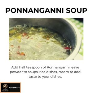 NATURAL PONNANGANNI KEERAI (LEAVES) POWDER 100 GMS (Dwarf Copperleaf Water Amaranth Herbal soup Herbal tea)