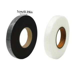 2Roll Black White Double-sided Interlining Adhesive Fabric Clothes Iron On Hem Tape Interlining Web DIY Sewing Patchwork Acces