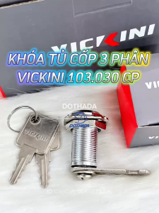 Khóa Tủ Cốp 3 Phân Vickini 03103.030CP - Hàng Chính Hãng