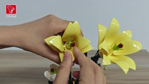 Bộ Đồ Chơi Xếp Hình Hoa Loa Kèn 296 Mảnh - Mô Hình Hoa Giáo Dục Đồ Chơi Xếp Hình Dành Cho Trẻ Từ 3-6 Tuổi Quà Tặng Sinh Nhật Giáng Sinh Năm Mới