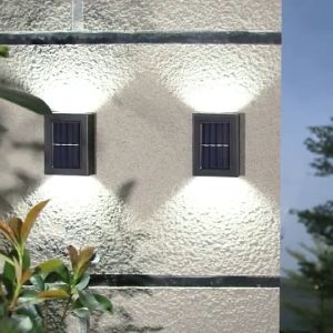 2PCS Solar 10LED Outdoor Wall Light Solar Led Light for Courtyard Street Landscape Garden Decoration Wall Lamp