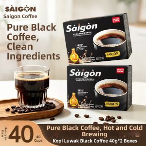 SAGOCOFFEE | Low Fat No Sugar Instant Black Coffee with Civet Coffee Flavor