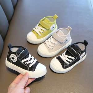 High Top Canvas Sports Shoes for Children Anti-Slip Soft Bottom Casual Board Shoes Boys And Girls Can Wear Comfortable Fall New Arrival