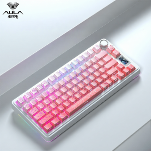 AULA | Wireless Tri-Mode Customizable Mechanical Keyboard with Full Key Hot-Swappable for Gaming Long Battery Life