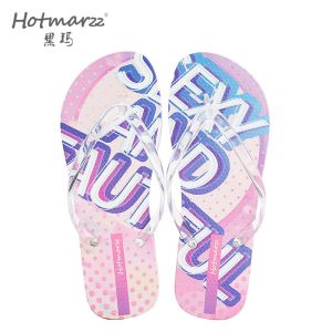 Hotmarzz Womens flip flops PVC anti slip slippers for outdoor wear beach clip on slippers HM7087