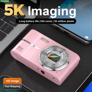4K Digital Camera 16X ZOOM CCD Camera Auto Focus Video Vlogging Camcorder 50 Million Pixels Mini Pocket Cameras with Flash