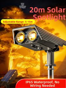 YUNHONG | Solar Powered Waterproof Garden Spotlight