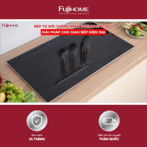 Bếp từ đôi cảm ứng Fujihome IC2622 công suất 4000W bếp điện từ âm 2 vùng nấu cảm ứng vuốt trượt 9 mức tiết kiệm điện