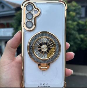 Case For Samsung Galaxy A34 5G / A54 5G Hard Softcase Magsafe Ring stand Magnet Luxury ant crak wireless charging pengisian nirkabel casing