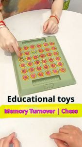 GeeToy 72 Cards Fun Memory Flip Chess Party Parent-child Interactive Tabletop Game for Kids Toy Gift