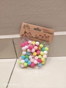 Mix Color Mini Flufy Soft Round Shaped Pom Pom balls pompom 15mm (1.5cm)