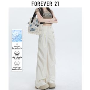 Forever21 | Apricot Color High Waist Loose Cargo Pants Trousers