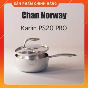 [CHÍNH HÃNG] Chảo Inox Sâu Lòng KARLIN PS20 PRO Đáy 5 Lớp - Inox 316 - Size 20cm - Thương Hiệu Đức 🇩🇪