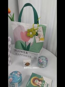 Beg Hadiah Kanvas Eksklusif Hari Jururawat Hari Ibu Beg Cenderamata Kosong Kotak Hadiah Sekolah Syarikat Gaya Elegan Viral Teacher Day Goddess Mothers Day School Company Gift Bag Canvas Bag 护士节女神母亲节学校公司高档礼盒空盒礼品袋帆布袋 H113