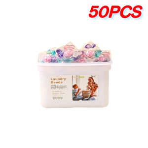 50-150Pcs 5 in 1 Beads Detergent Liquid Capsule Ball Multi-purpose Strong Detergent Laundry Cleaning Capsules for Home Dormitory