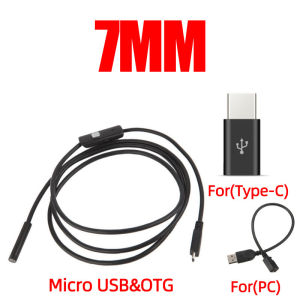 5.5mm 7mm Endoscope Camera HD Waterproof Micro IP67 Endoscopic for Laptop PC Android Mobile Cars Industrial USB Type C Cameras