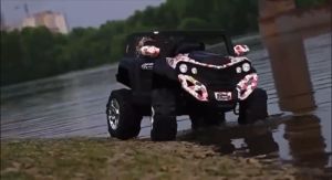 MEGA SIZE Ride On Toy Car Remote Control and MP3 Rubber Tires USB ATV with Remote Control Battery Rechargable Battery Operated Vehicles