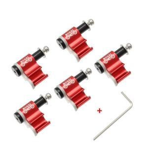 New 5PCS Cable Guide Aluminum Alloy Adapter Bike Brake Shift Cable Clamps Hydraulic Hose Holder With WrenchAcc