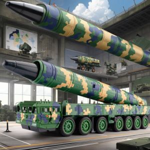 One-key Launch Military Simulation Car Model 1:50