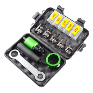 【New Arrival】Rivet Drill Bit Adapter Aluminum Alloy Insert Nut Pull Riveting Tool Replacement Parts Hand Wrench Accessories