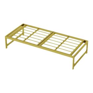 Princess Bed Frame Iron Art Kids Single Bed Boy Girl Simple Wide Joining Japanese Style Flat Bed Metal Material Movable Function