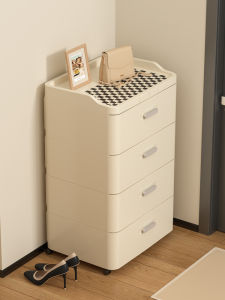 Living Room Plastic Storage Cabinet Multi-layer Drawer Style Wall-Mounted Toy Organizer Furniture Home Decor Accessories