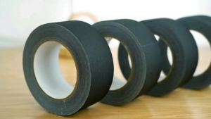 Không phản chiếu băng dính kỹ thuật dễ xé Matte đen vải bông băng Grip cho nhiếp ảnh Sửa chữa cuốn sách Quay phim bối cảnh sân khấu Cáp