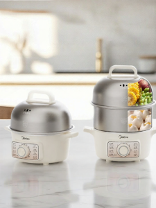 Midea | Small Automatic Off Timer Double-layer Egg Cooker