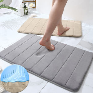 Memory Foam Absorbent Bathroom Bedroom Floor Shower Rug Non-slip Doormat