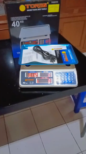TORA Timbangan Digital 40 Kg Body Biru Besar - Electronic Scale