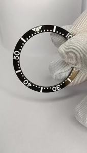 Multicolor 33.7mm*27.5 High Quality Tilting Ceramic Watch Bezel Insert Ring Inner Diameter Suitable for Seiko Mens Watch Replac
