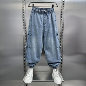 PAZHAOLANG | Guofeng Button Denim Pants 300 lbs