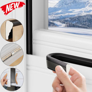 New 5/2M Acoustic Insulation Foam Window Weather Seal Strip for Sliding Door Windows Windproof Soundproof Cotton Seal Gap Filler