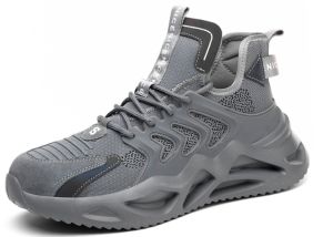 QINHUIZE 2022 New Safety Shoes Mens Protective Shoes Work Sneakers Lightweight Anti-fall Anti-wear Protective Work Shoes