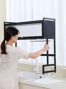 Rak Piring Atas Wastafel Stainless Steel/ Rak Wastafel Peralatan Dapur Piring Stainles /Rak Dapur Bisa Diletakkan Pemotong/Sumpit/Talenan/Buah/Sayur-mayur
