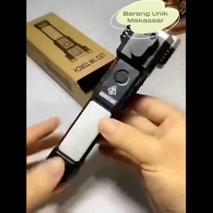 TORCH SENTER LED MULTIFUNGSI HAMMER EMERGENCY PLUS 4 MAGNET SENTER CAS USB EMERGENCY FLASHLIGHT