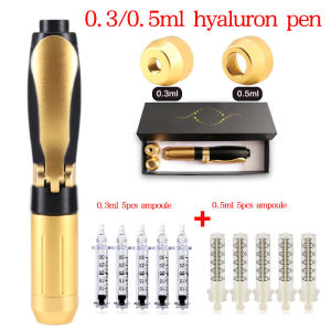 2 in 1 Hyaluron Pen Kit 0.3ML 0.5ML Atomizer Adjustable Pressure Pen Anti-Wrinkle Water Skin Care Tool Thickening Lips Home Use