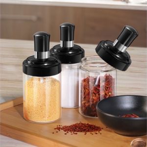 Hũ gia vị có muỗng tiện lợi lọ đựng gia vị kèm muỗng lọ đựng gia vị thuỷ tinh