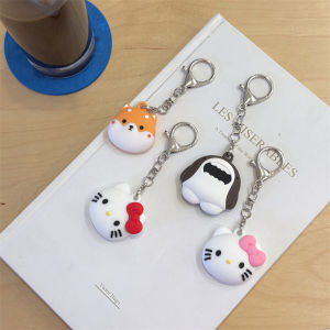 Huawei Tag Silicone Protective Cover Anti-Loss Keychain Pet Elf Hanging Rope Cartoon Kitty Cat Design Children Tracker Accessories