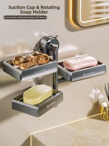 Hourleey | Suction Mountable Soap Holder Multilevel