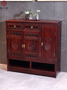 Redwood Entrance Hall Shoe Cabinet Large Capacity South American Camphor Wood Solid Wood Storage Home Use Doorstep Shelf