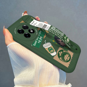 เคสโทรศัพท์มือถือแบบหนังสือการ์ตูน Coffee WaWa สำหรับ OnePlus Ace 3/2V ซองป้องกันแบบยืดหยุ่นสำหรับผู้หญิงรุ่นใหม่ pro