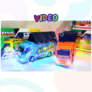 MwnToys Mainan Truck Basuri Oleng Terpal KOTAK JSP T-03