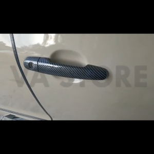 Toyota INNOVA 2004-2015 Chrome Handle Carbon Design Handle Bowl Cup Cap Protector Cover Trim For AN40 Va Store