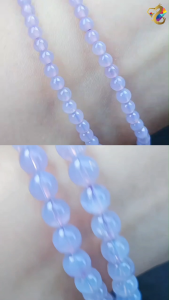 Collection Grade Scorolite Lavender Moon Quartz Bracelet