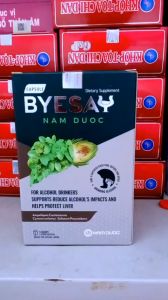 Viên uống giải ruou Nam Dược BYE SAY Giải ruou nhanh  bảo vệ tế bào gan tăng cường chức năng giải độc của gan giúp hạ men gan - Hop 30 viên.