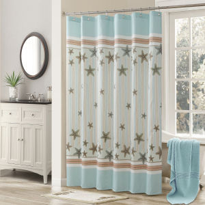 DAISHI | Fresh European Ocean Style Waterproof Mildew-Resistant Shower Curtain