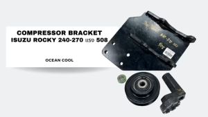 ราคาเซอร์ อีซูซู ร็อกกี้ 240-270 แรง 508 แบบตาย พร้อมลูกรอก AS0096 COMPRESSOR BRACKET ISUZU ROCKY 240-270 6SD1 508 ELF DECA 408